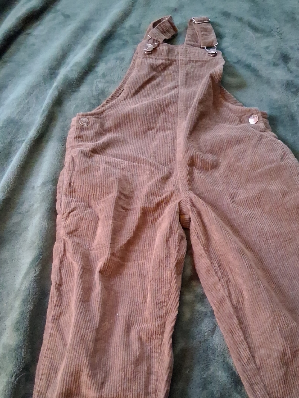 Zara Olive Corduroy Overalls